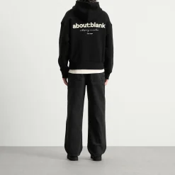 about:blank Box Logo Hoodie