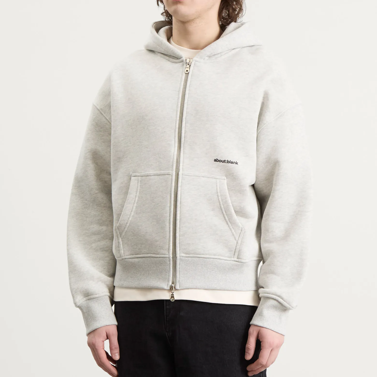 about:blank Box Zip Hoodie