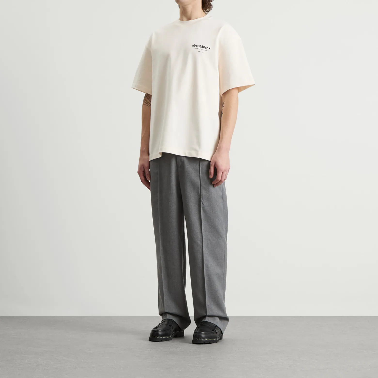 about:blank Everyday Pleated Trouser