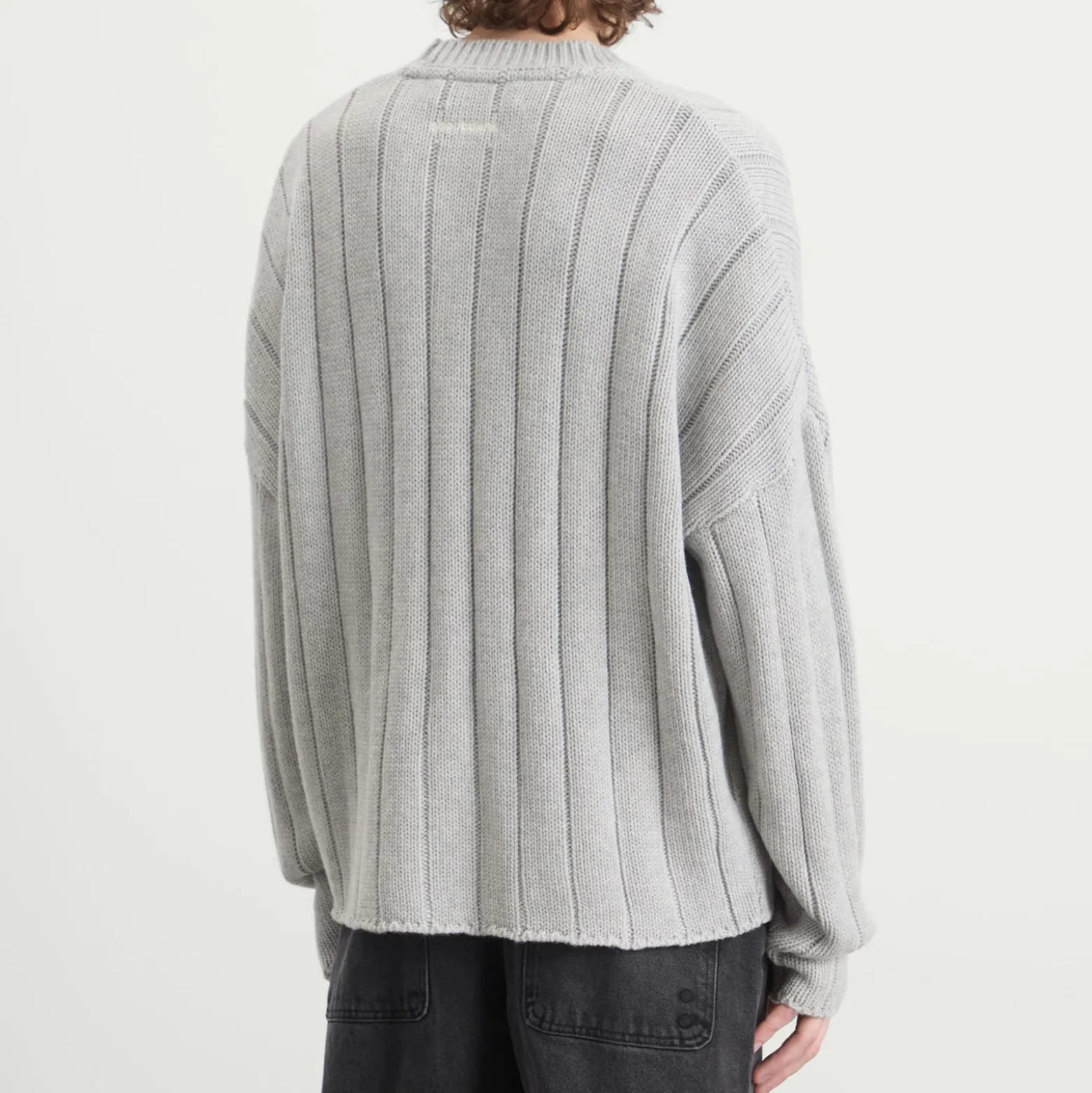 about:blank Large Rib Knit Crew