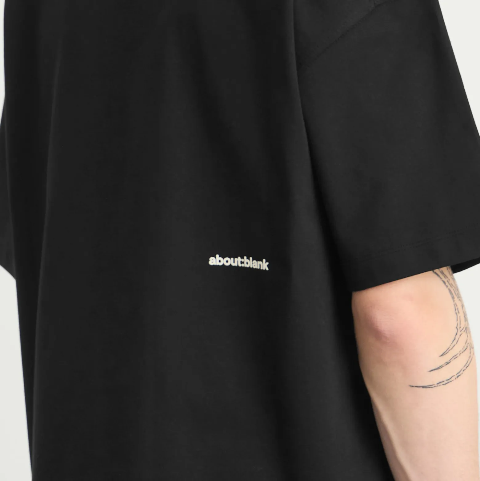 about:blank Mock Neck T-Shirt