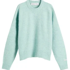 about:blank Mohair Knitted Logo Crewneck