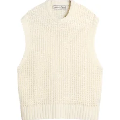 about:blank Moss Stitch Knitted Vest
