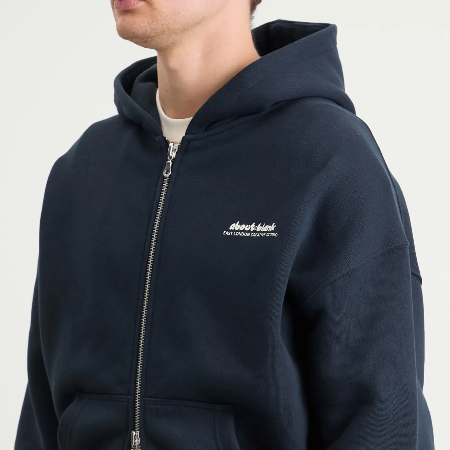 about:blank Presented by END. Zev Zip Hoodie