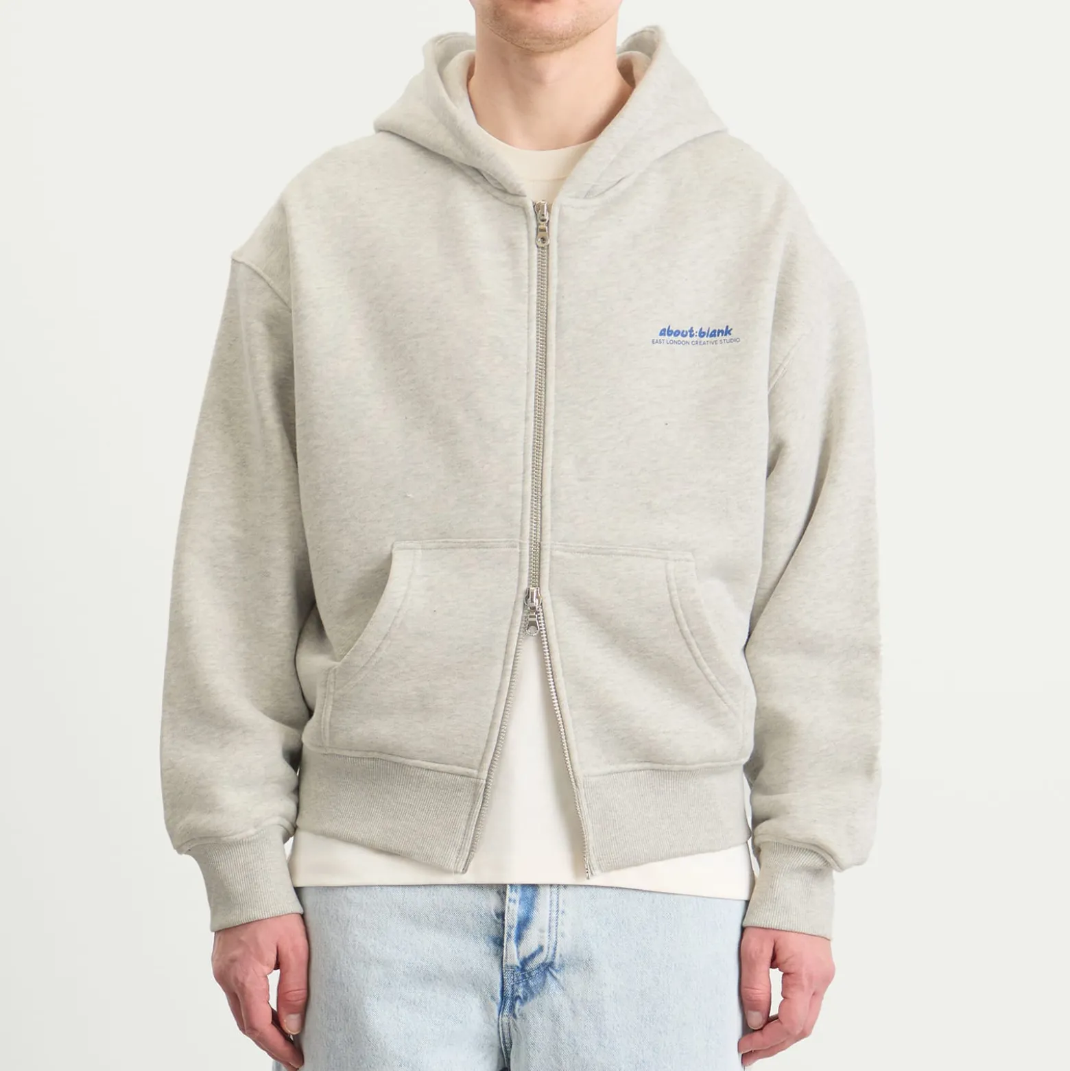 about:blank Presented by END. Zev Zip Hoodie