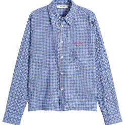 about:blank Raw Hem Check Shirt