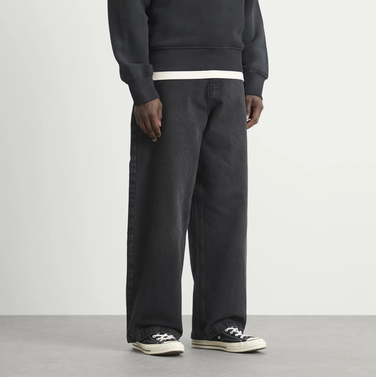 about:blank Wide Leg Denim