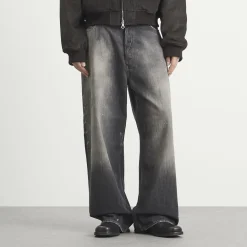 Acne Studios 2023 Black Trafalgar Wide Leg Jeans