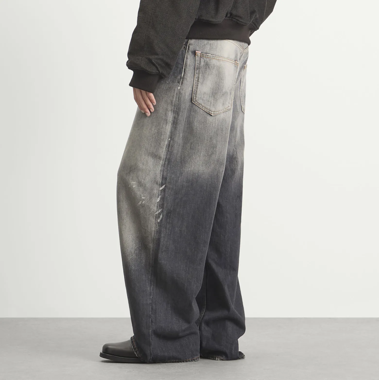 Acne Studios 2023 Black Trafalgar Wide Leg Jeans