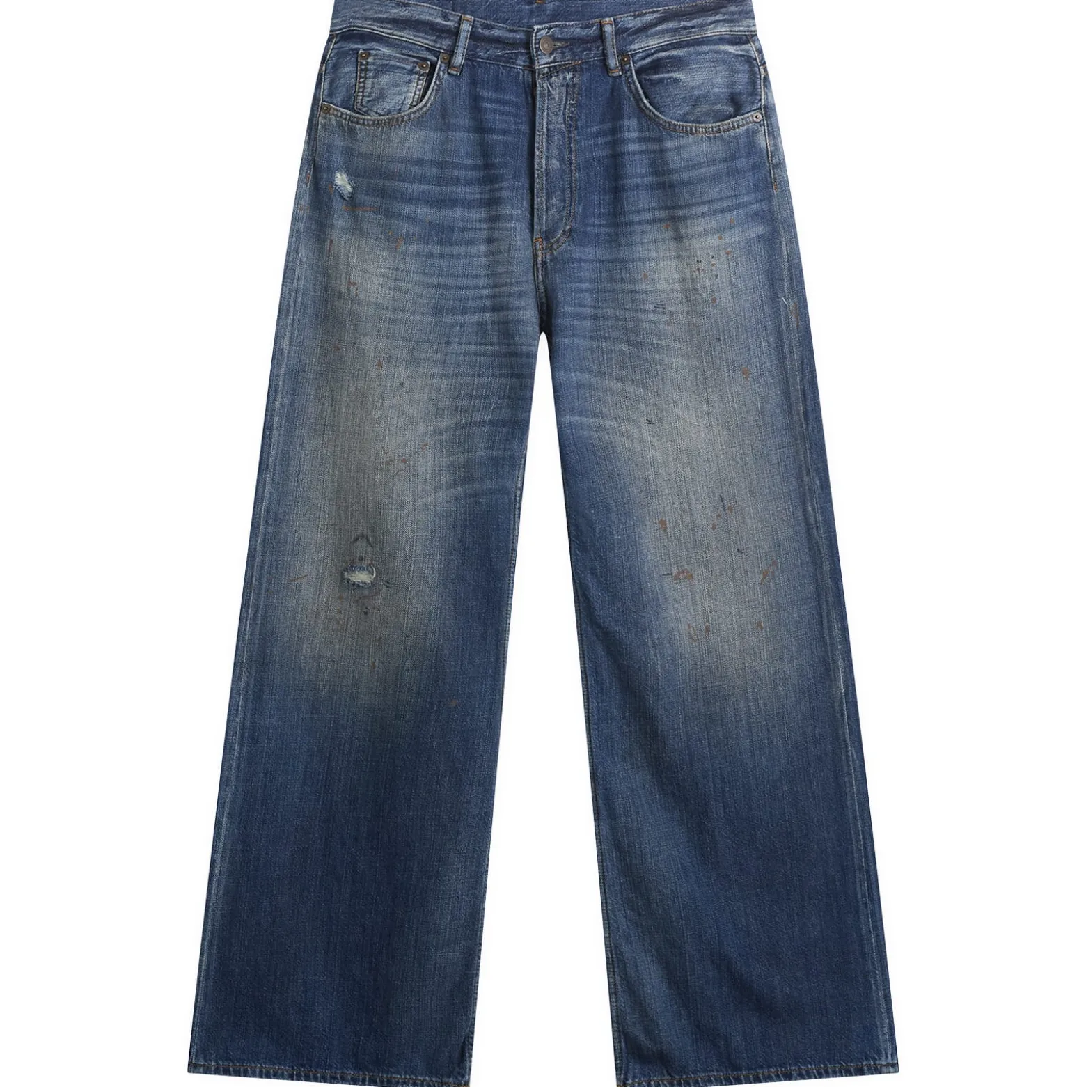Acne Studios 2021 Blue Trafalgar Wide Leg Jeans