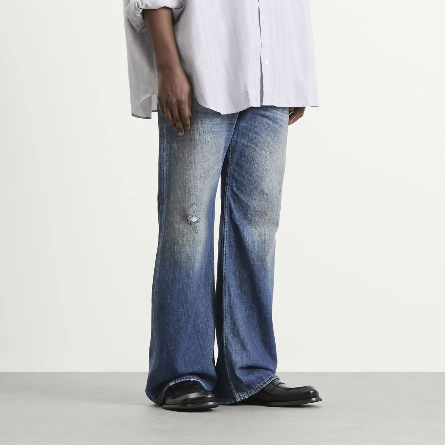Acne Studios 2021 Blue Trafalgar Wide Leg Jeans