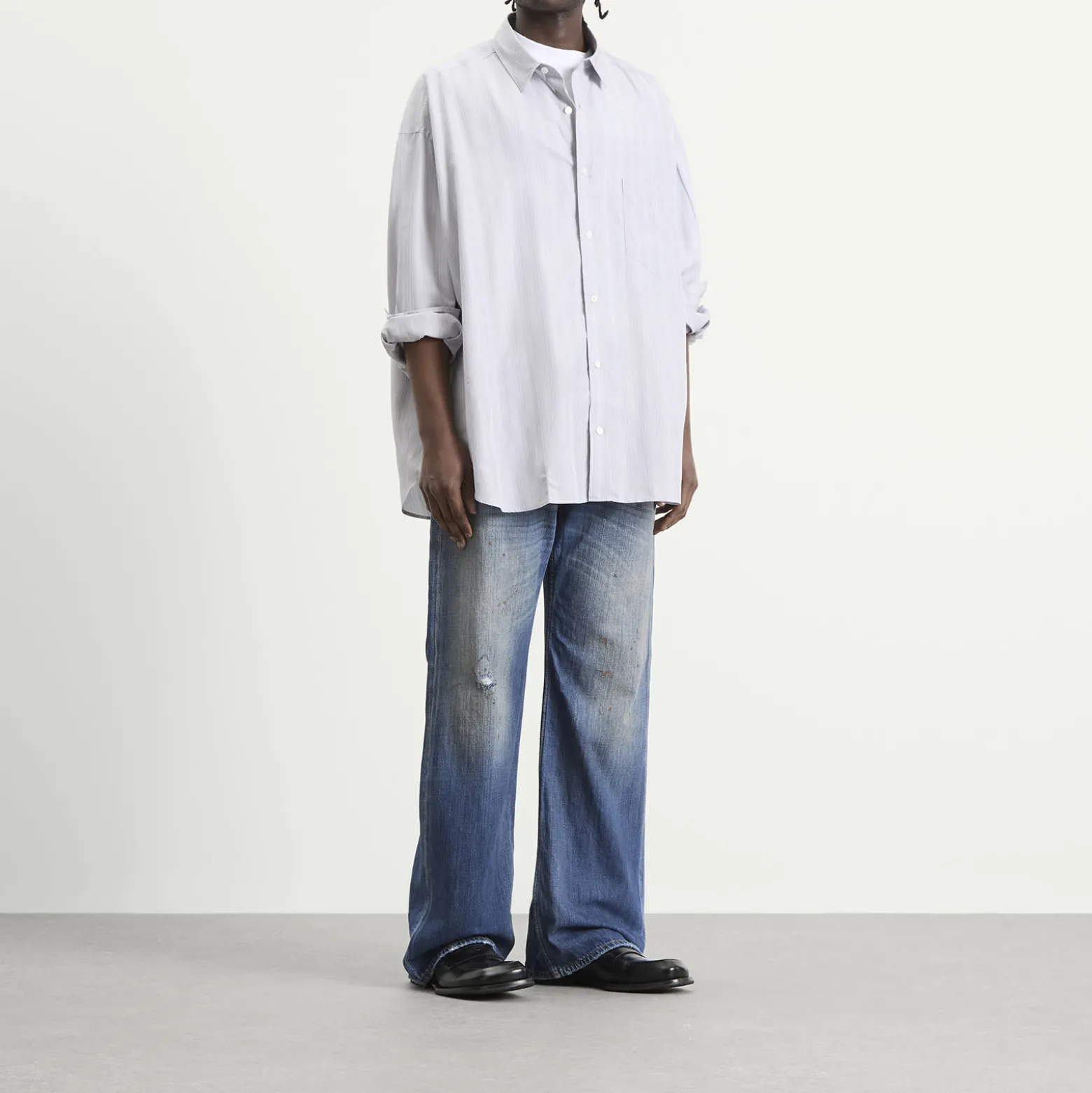 Acne Studios 2021 Blue Trafalgar Wide Leg Jeans