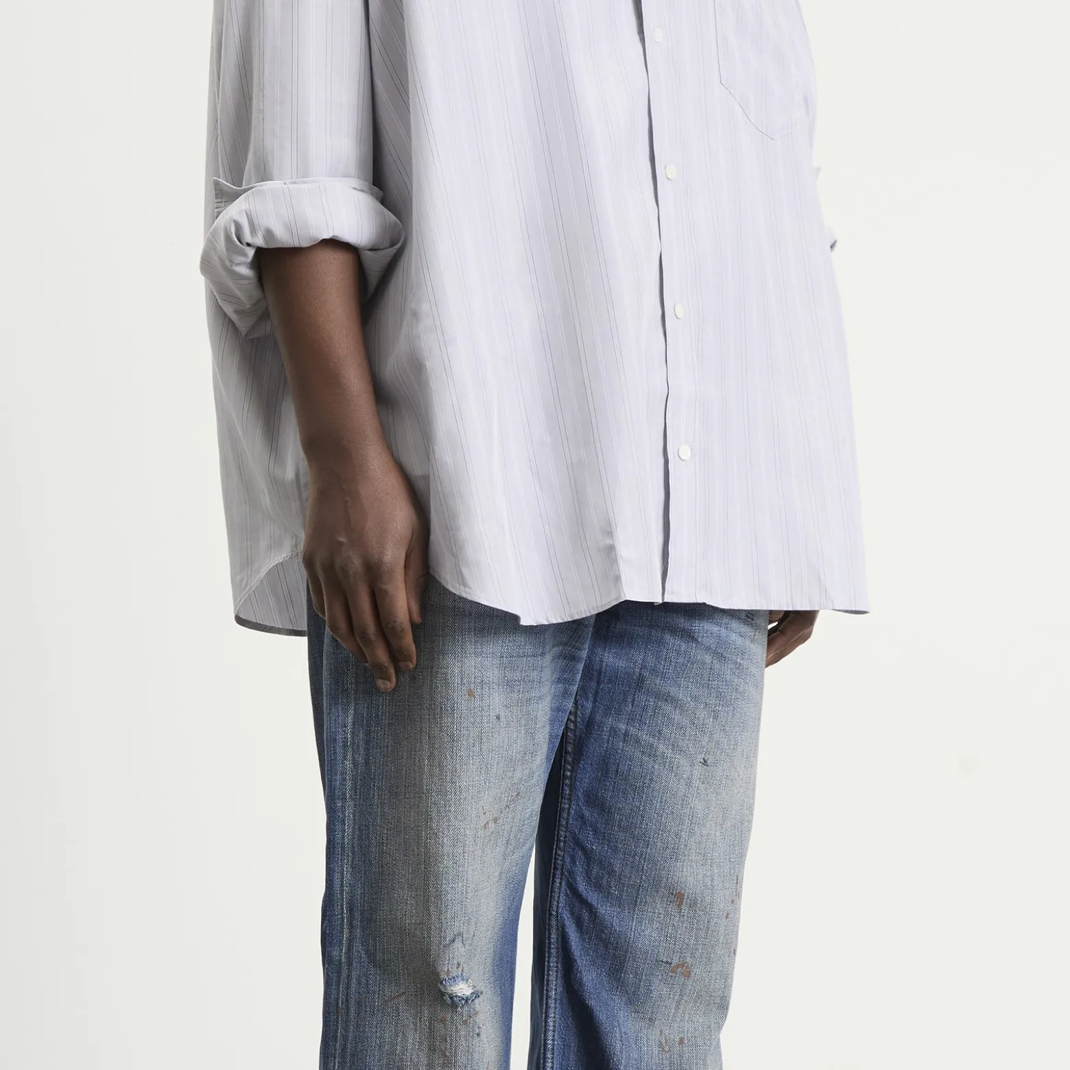 Acne Studios 2021 Blue Trafalgar Wide Leg Jeans