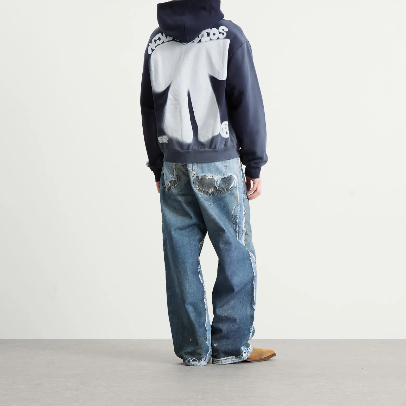 Acne Studios Bow Spray Print Hoodie