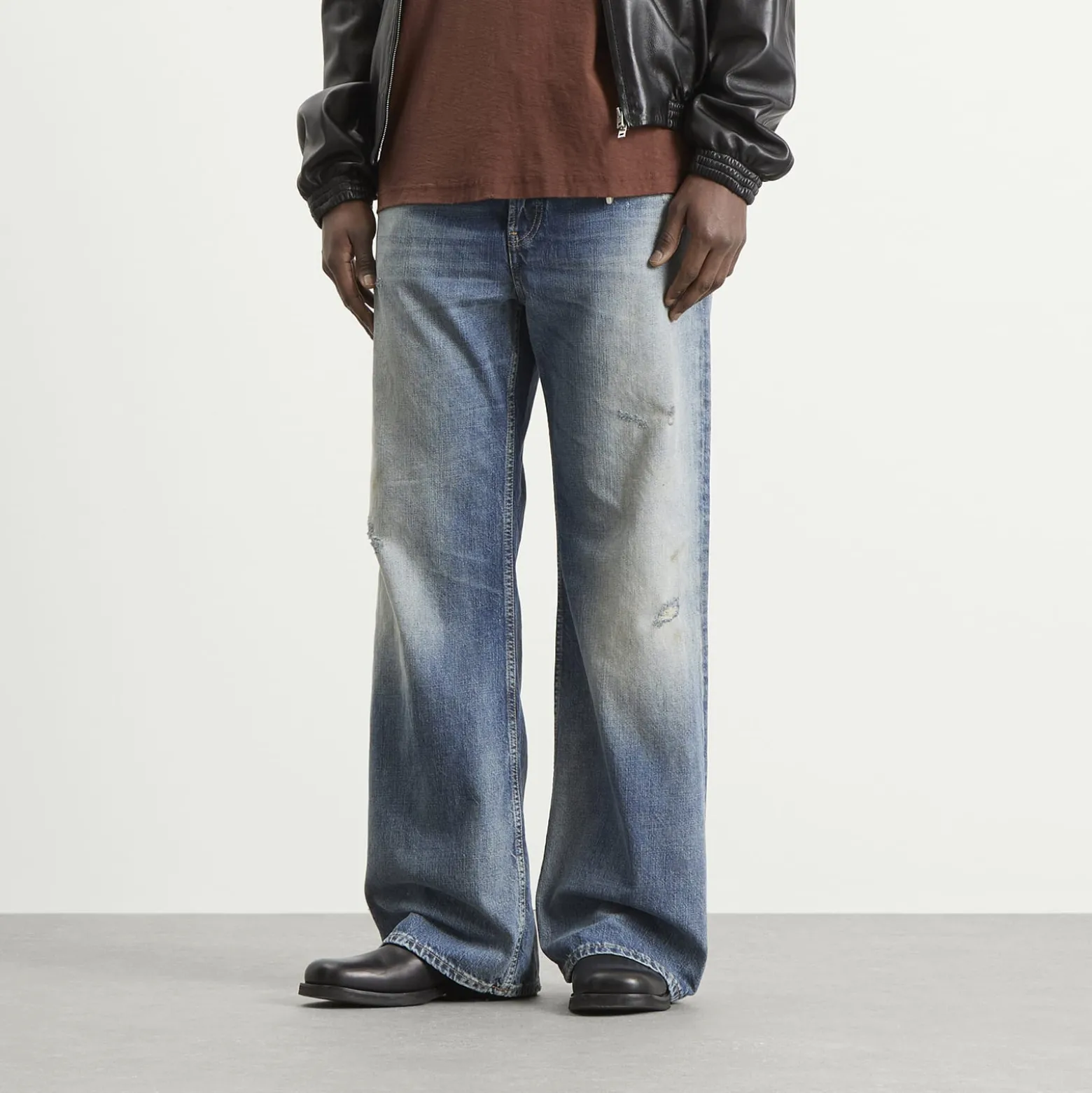 Acne Studios 2021 Daybreak Wash Wide Leg Jeans