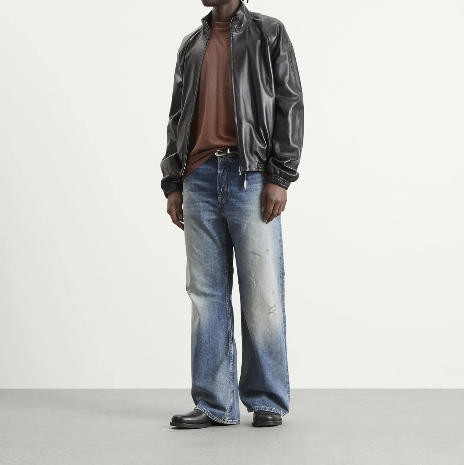 Acne Studios 2021 Daybreak Wash Wide Leg Jeans