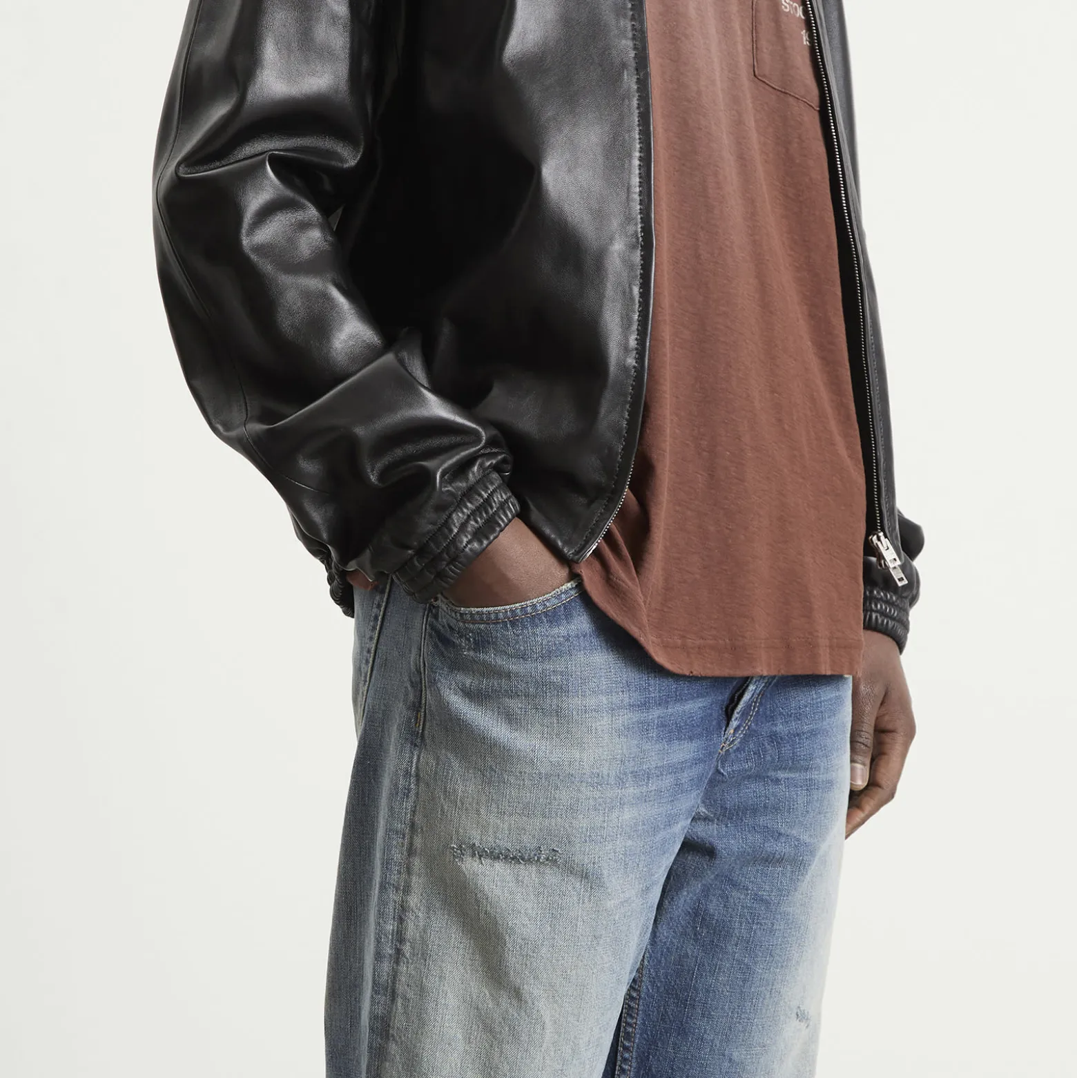 Acne Studios 2021 Daybreak Wash Wide Leg Jeans