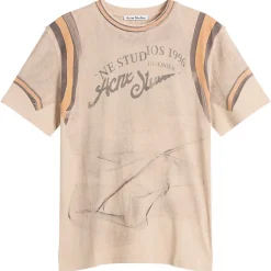 Acne Studios Eram Graphic Trompe L'Oeil Printed T-Shirt