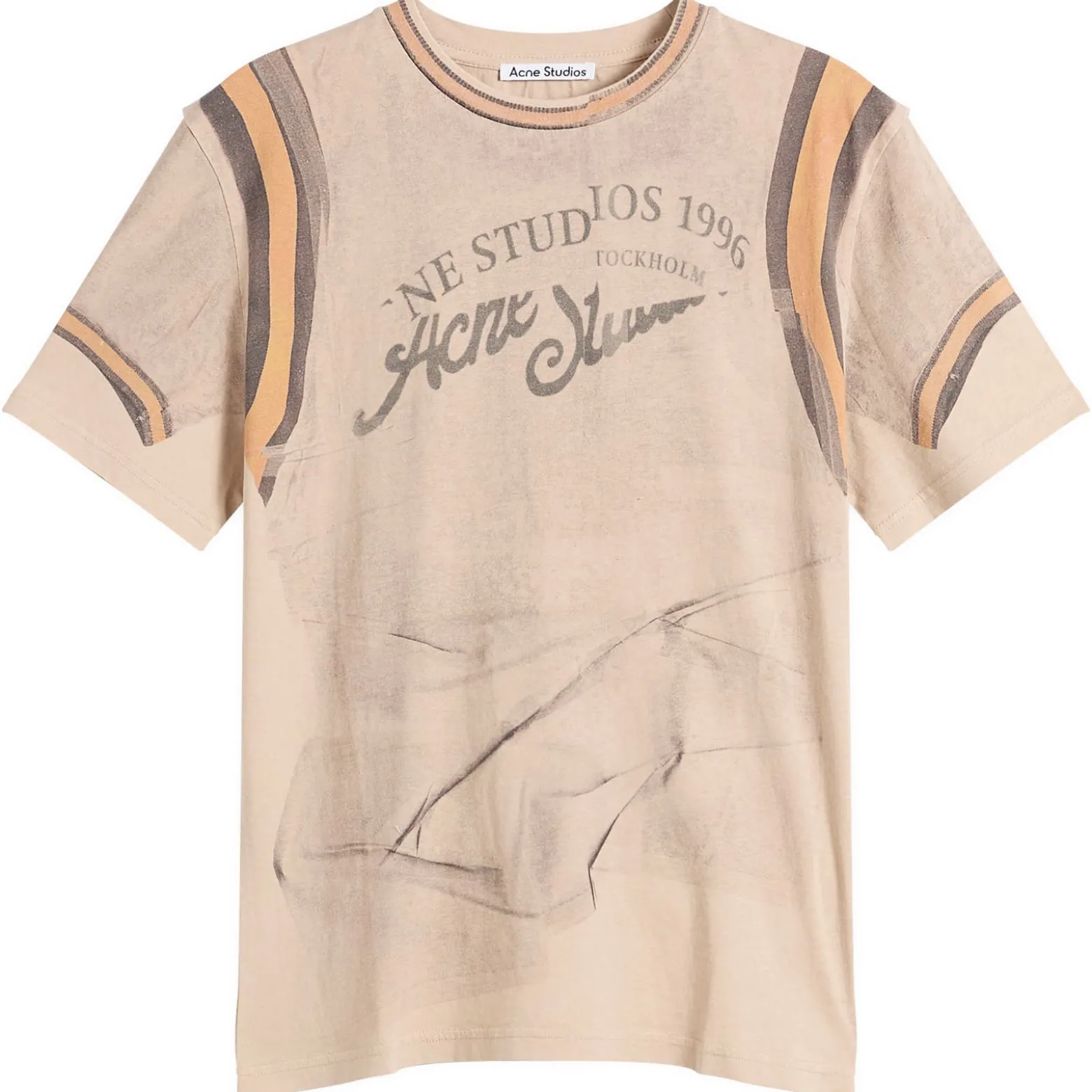 Acne Studios Eram Graphic Trompe L'Oeil Printed T-Shirt