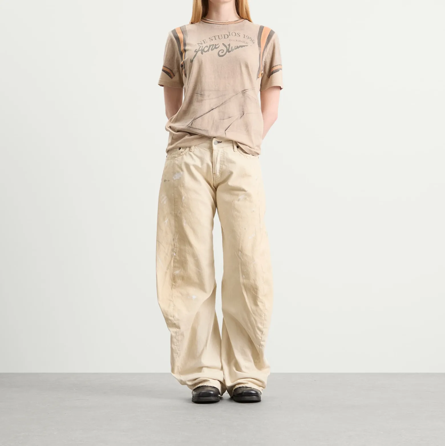 Acne Studios Eram Graphic Trompe L'Oeil Printed T-Shirt