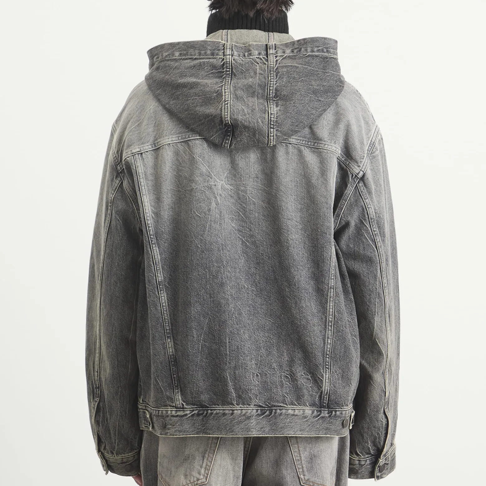 Acne Studios Gothik Wash Hooded Denim Jacket