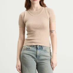 Acne Studios Kred Thin Ribs Layered T-Shirt