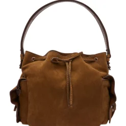 Acne Studios Multipocket Bucket Bag in Suede