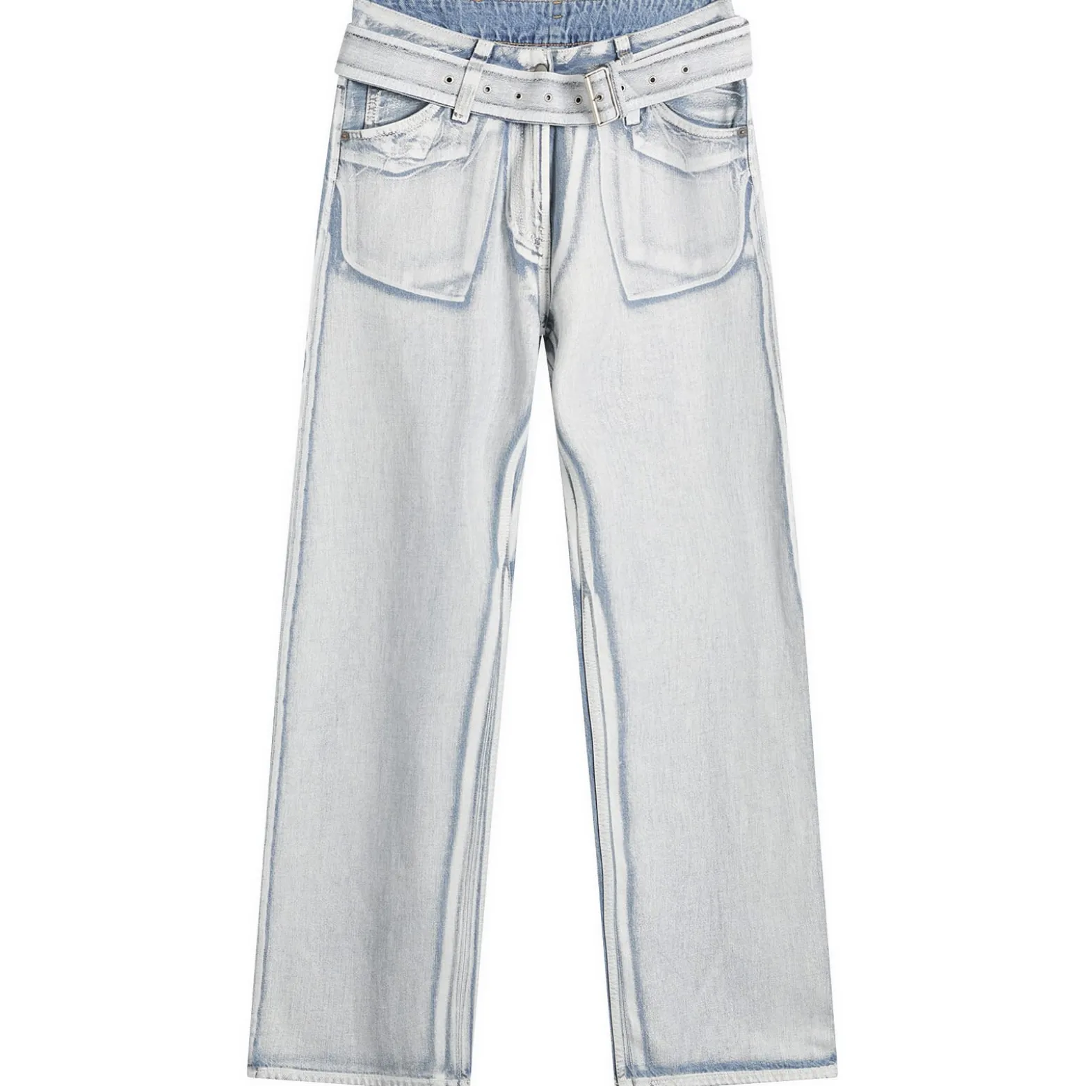 Acne Studios Page Blue Shadow Belted Jeans