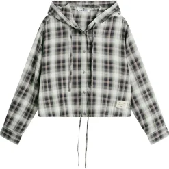 Acne Studios Sip Check Flannel Hooded Shirt