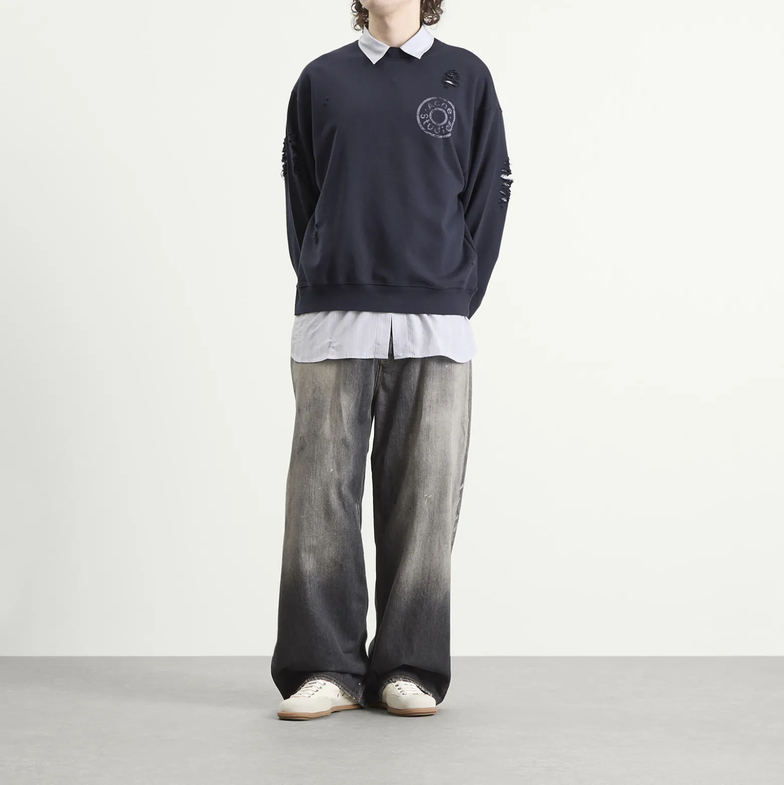 Acne Studios Small Button Sweatshirt