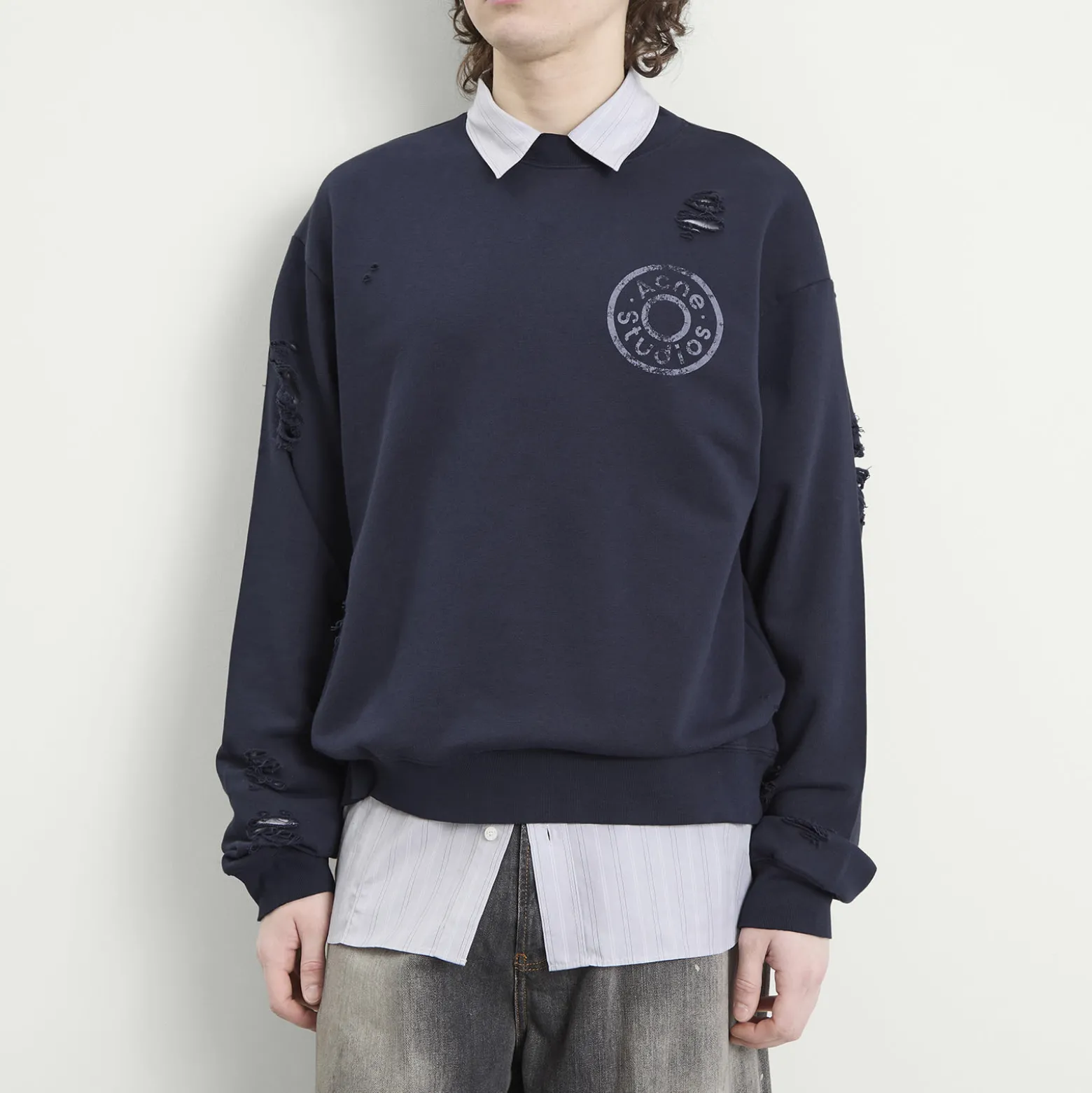Acne Studios Small Button Sweatshirt