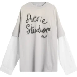 Acne Studios Tinsel Logo Double Sleeve T-Shirt