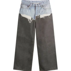 Acne Studios 1981 Trompe l’oeil Pinstripe Print Jeans