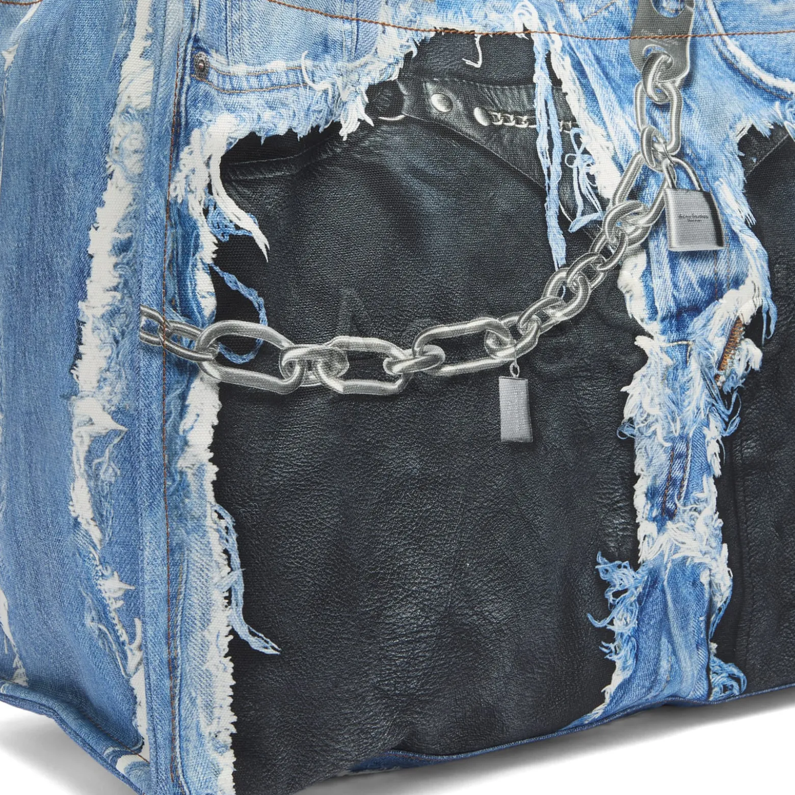 Acne Studios Trompe l’oeil Print Tote Bag
