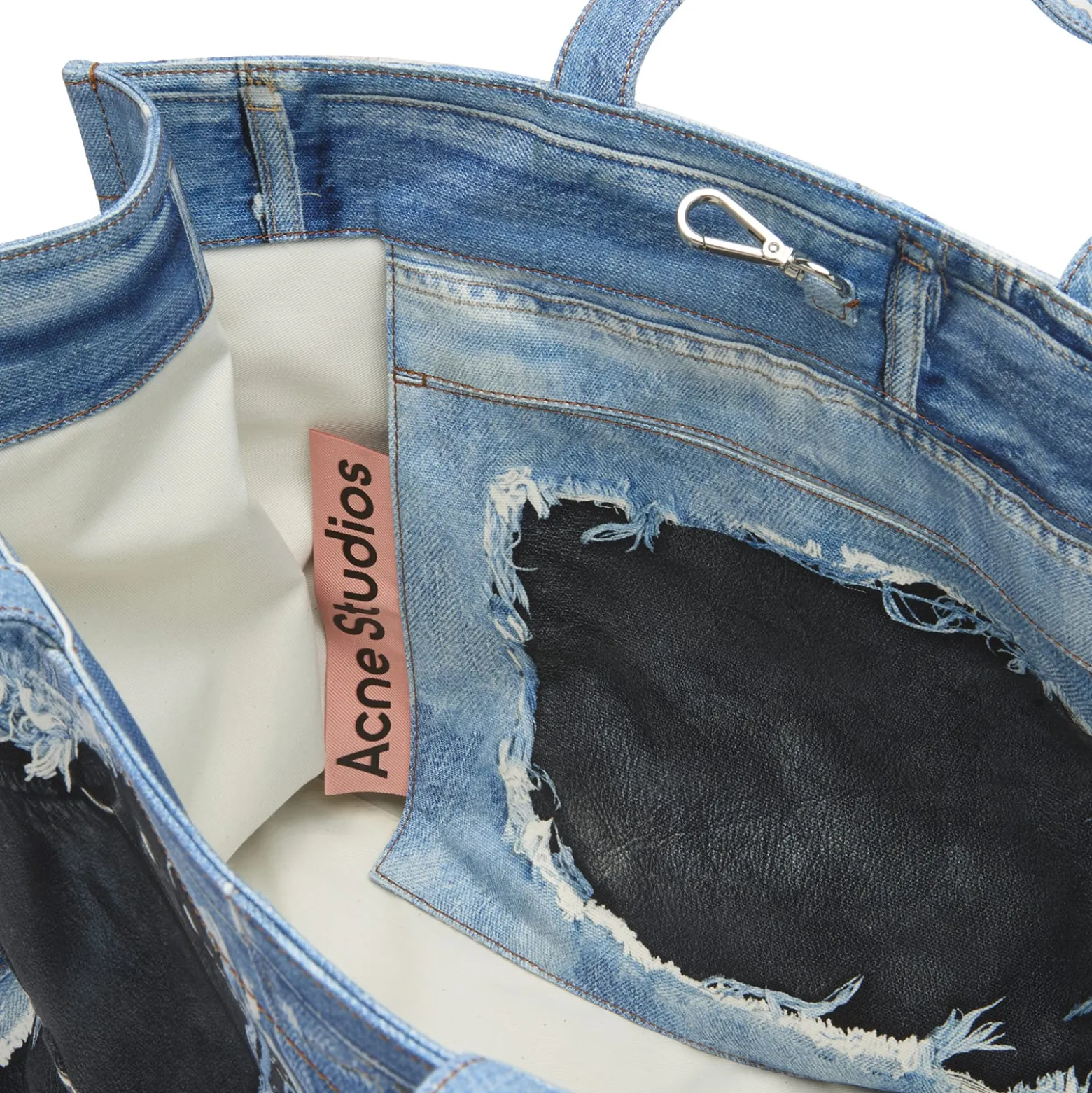 Acne Studios Trompe l’oeil Print Tote Bag