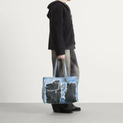 Acne Studios Trompe l’oeil Print Tote Bag