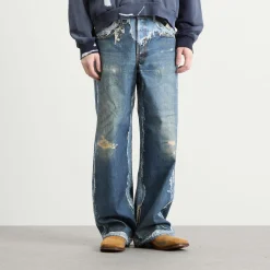 Acne Studios 1981 Trompe l’oeil Skeleton Print Jeans