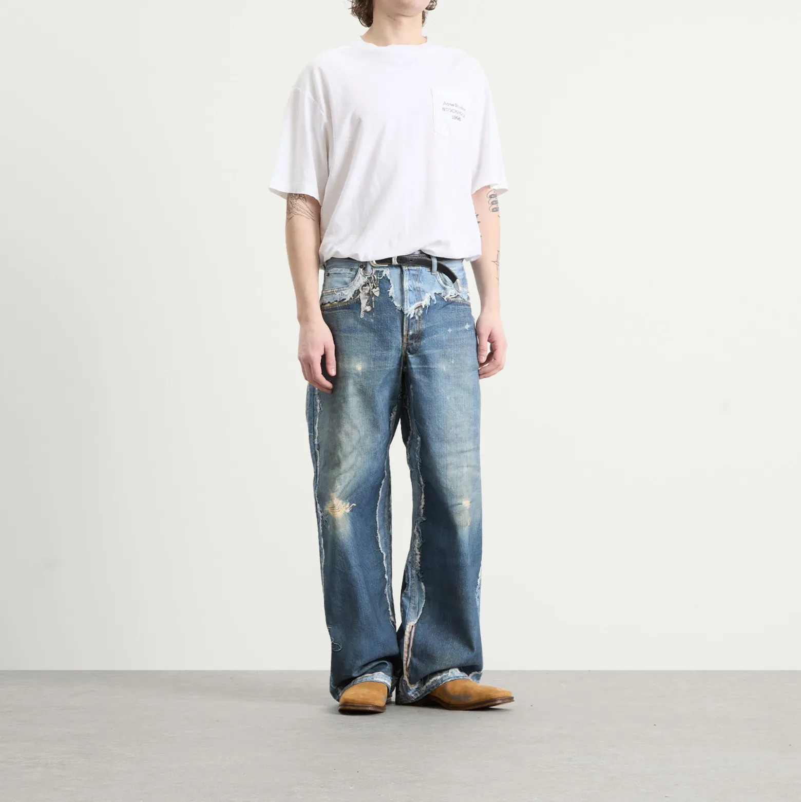 Acne Studios 1981 Trompe l’oeil Skeleton Print Jeans