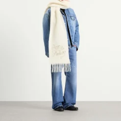 Acne Studios Vally Embroidered Scarf