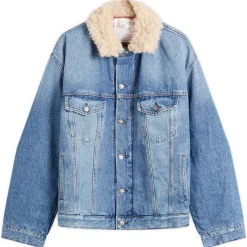 Acne Studios Vintage Blue Padded Robert Denim Jacket