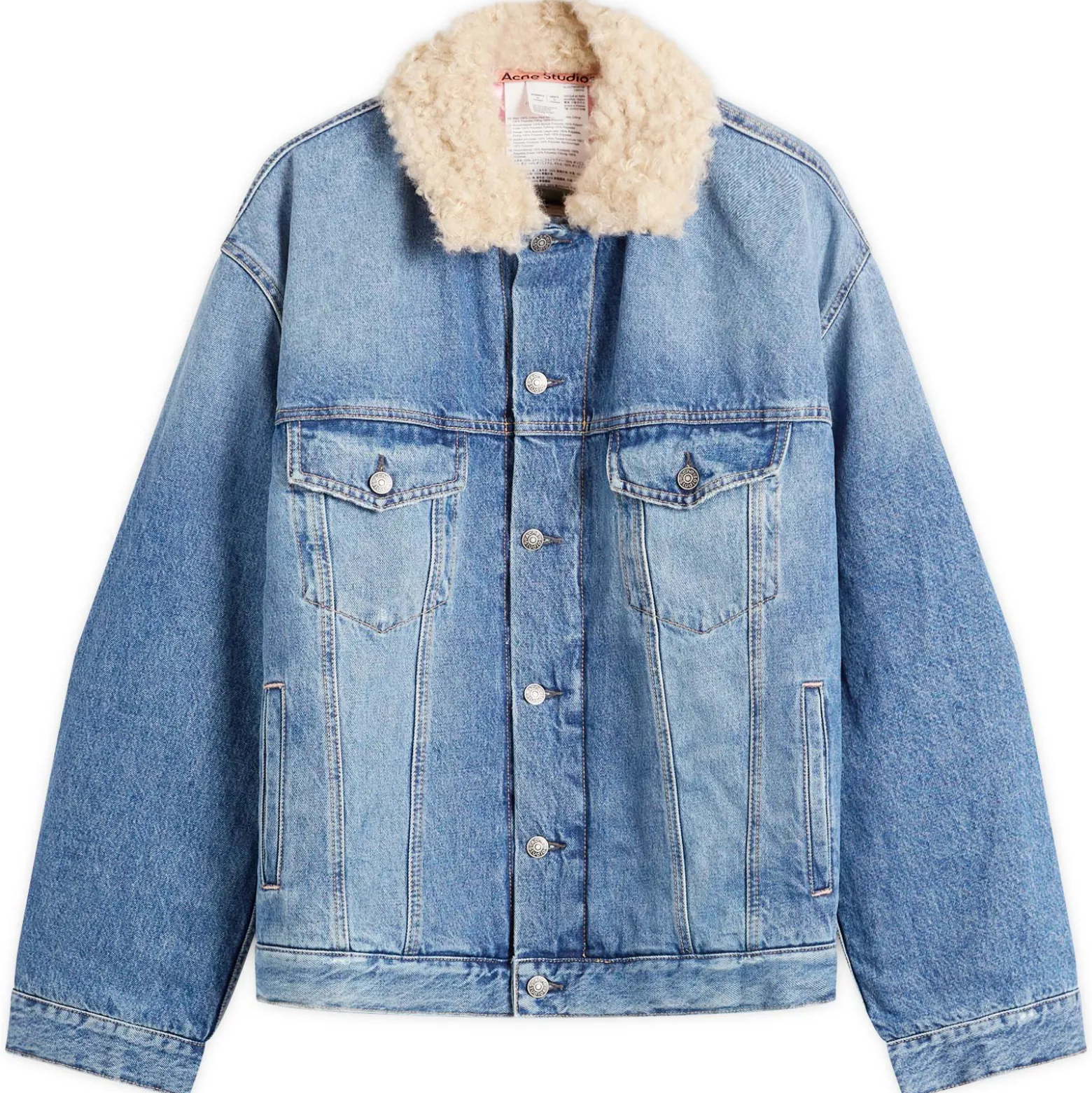 Acne Studios Vintage Blue Padded Robert Denim Jacket