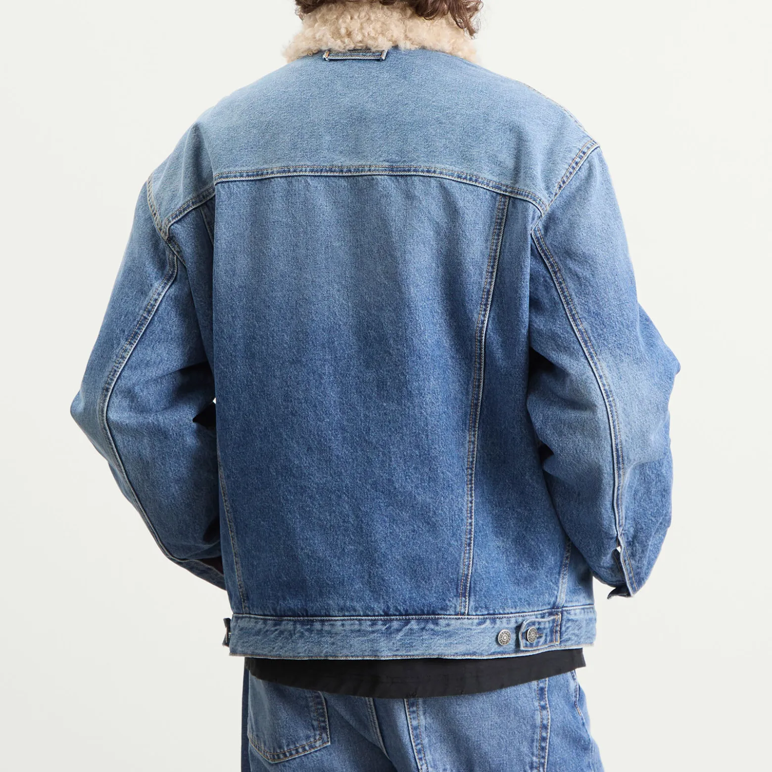 Acne Studios Vintage Blue Padded Robert Denim Jacket