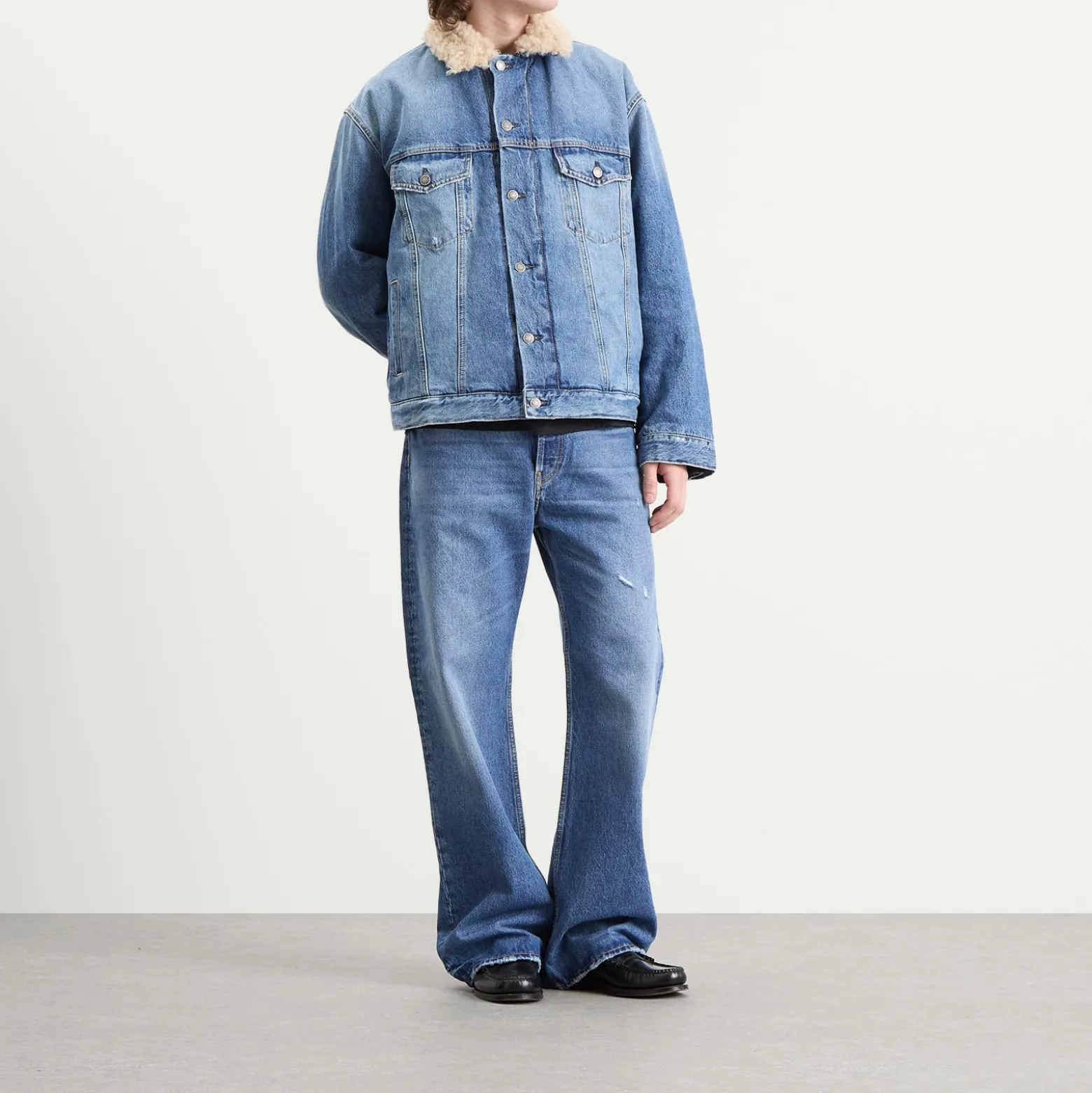 Acne Studios Vintage Blue Padded Robert Denim Jacket