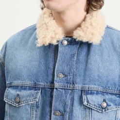 Acne Studios Vintage Blue Padded Robert Denim Jacket