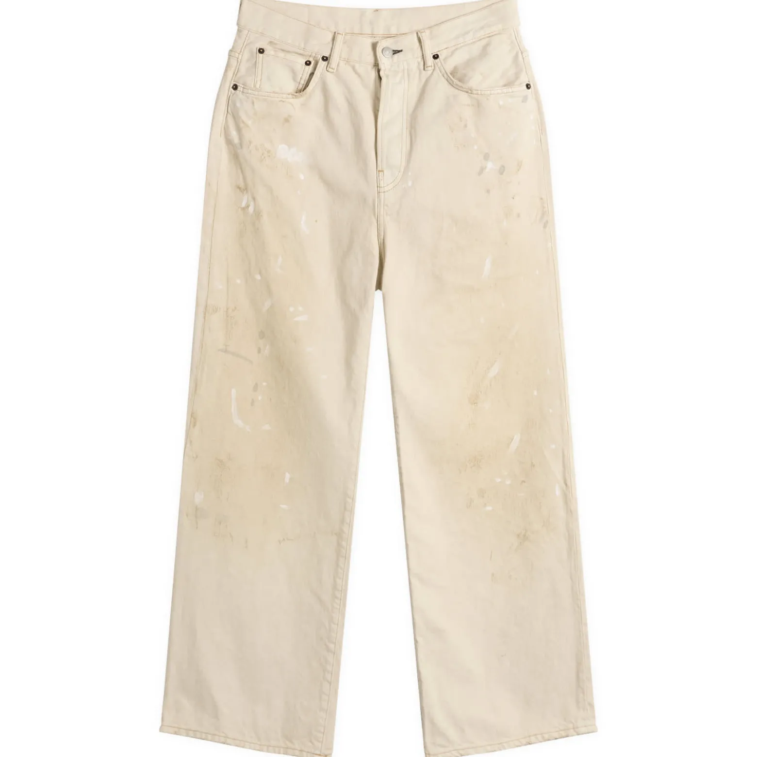 Acne Studios 2021 White Trafalgar Wide Leg Jeans