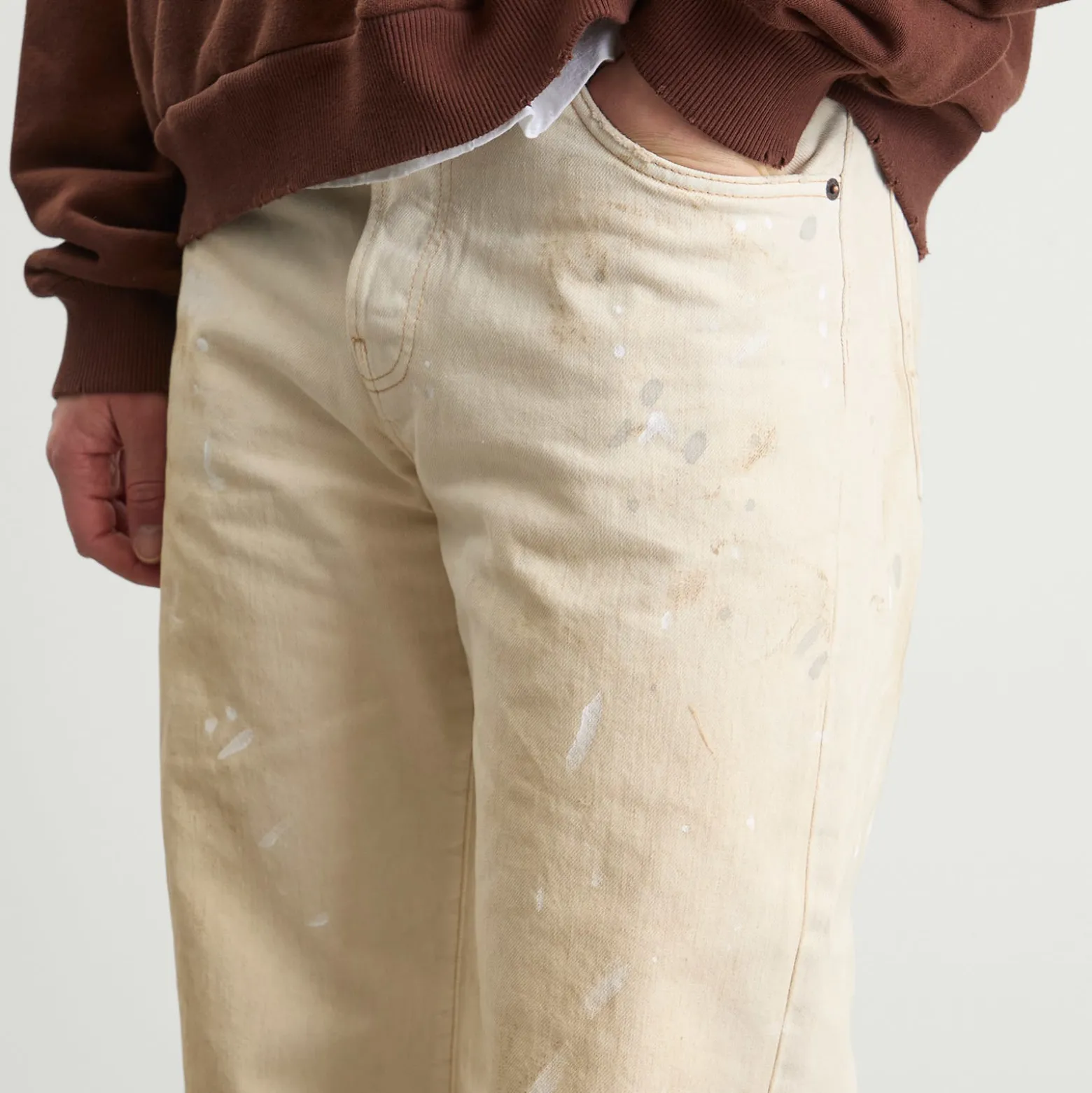 Acne Studios 2021 White Trafalgar Wide Leg Jeans