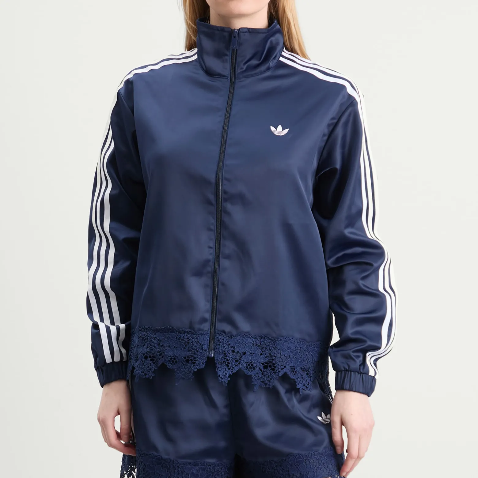 adidas Firebird Satin Lace Track Top