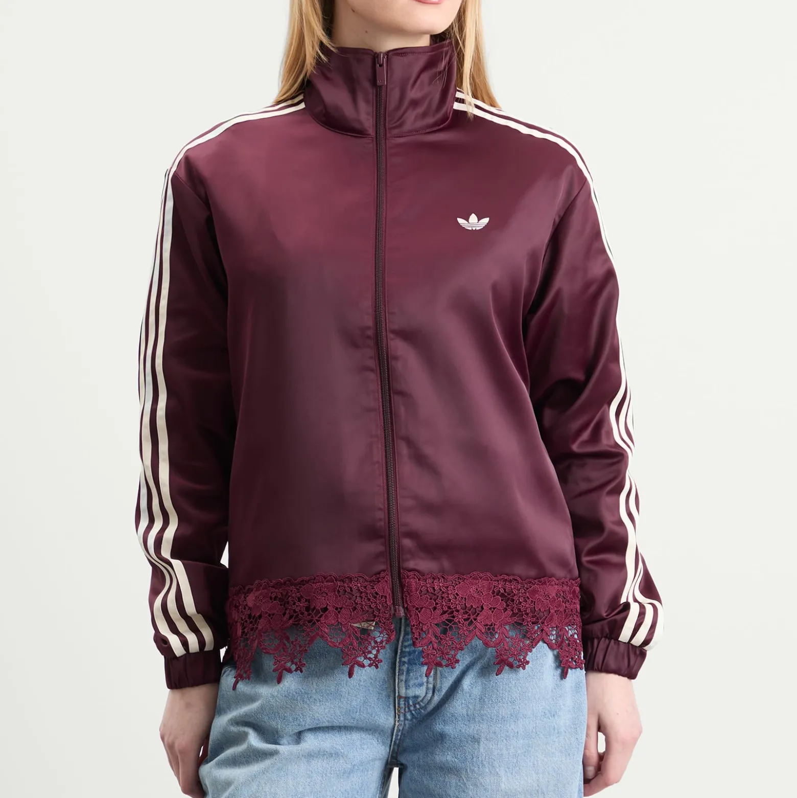adidas Firebird Satin Lace Track Top