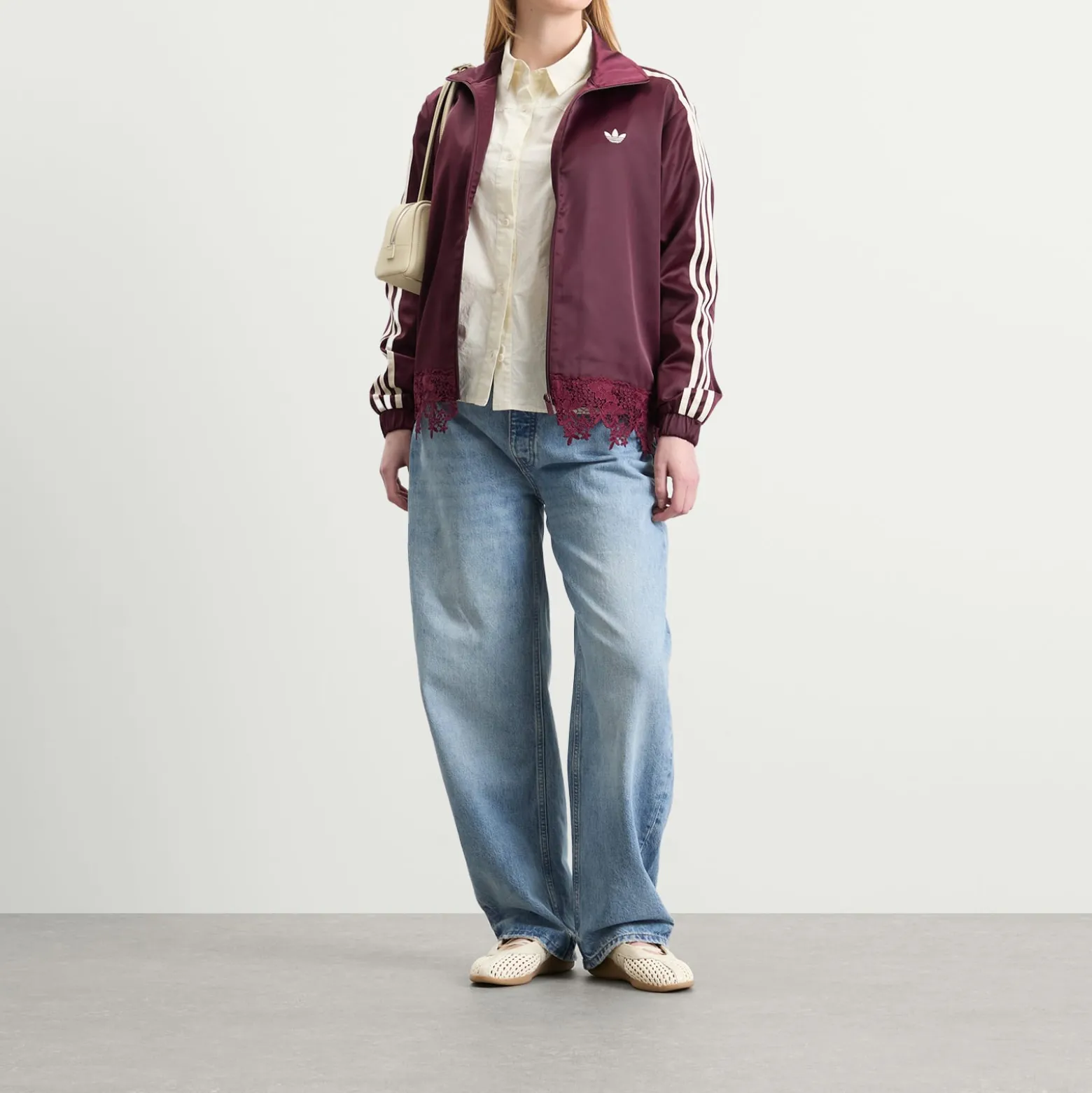 adidas Firebird Satin Lace Track Top