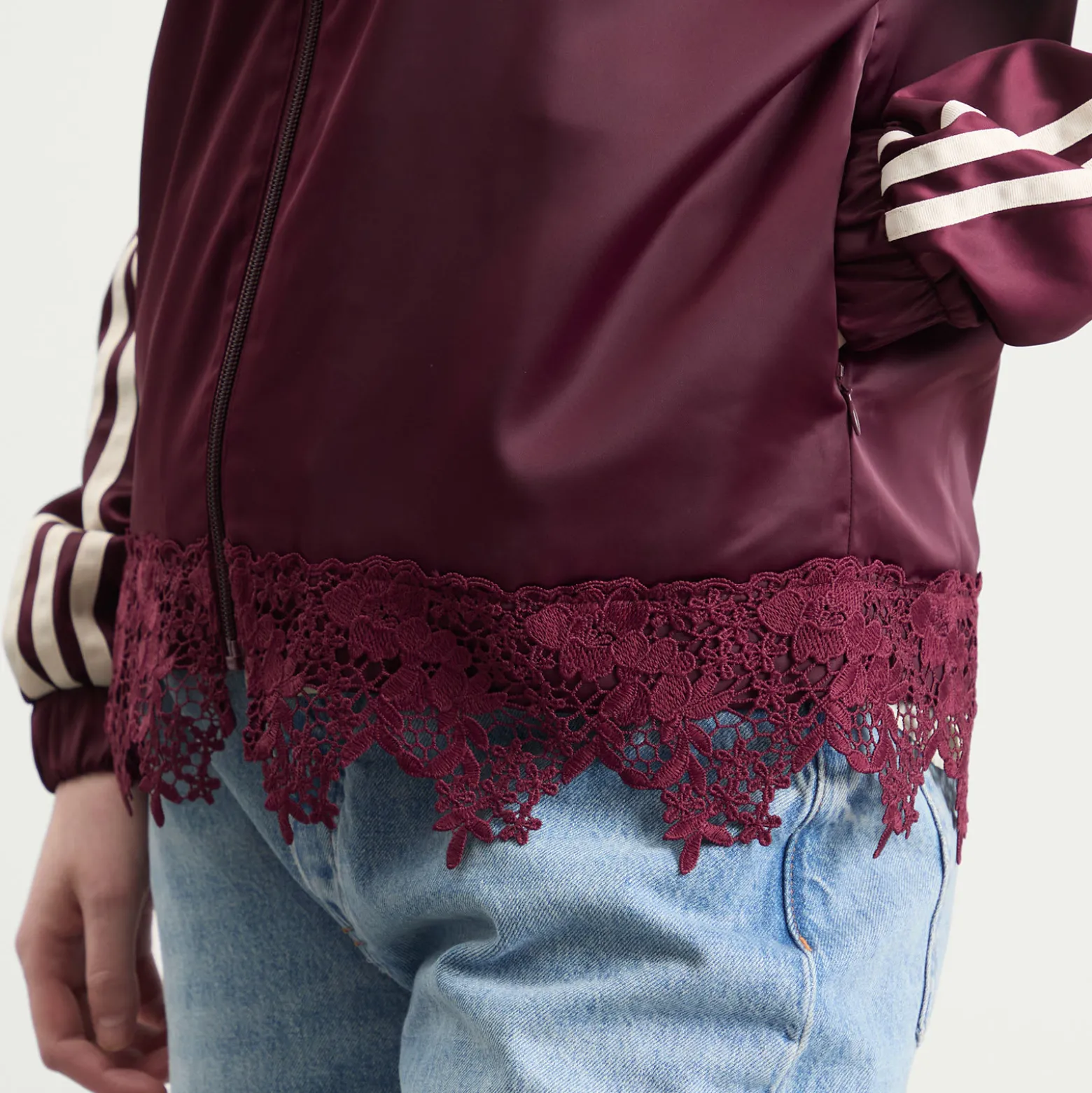 adidas Firebird Satin Lace Track Top